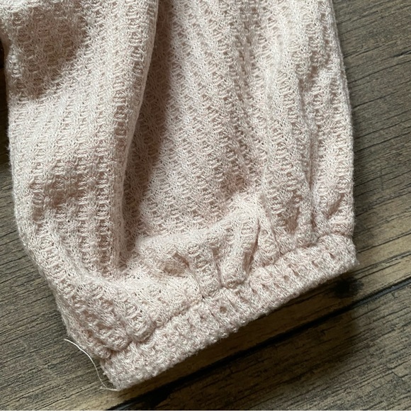 Forever 21 || Boho Floral Patchwork Waffle Knit Top Size L - Picture 9 of 12